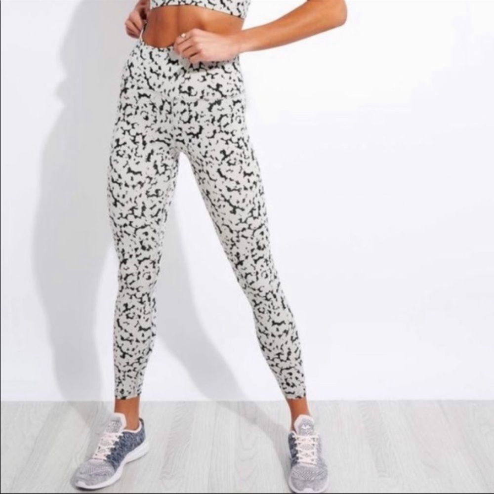Varley Black and White Patterned Leggings